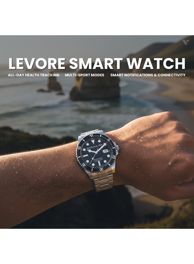 ليفور ساعة ليفور الذكية شاشة أموليد 1.43 بوصة LWS525-Black - Image 4